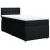 Box spring postelja z vzmetnico črna 100x200 cm blago