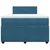 Vidaxl Box spring postelja z vzmetnico modra 120x200 cm žamet