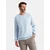Ombre Mens mélange structured knit sweater - blue