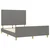 Vidaxl Posteljni okvir brez vzmetnice temno siv 140x190 cm blago