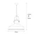 Conceptum Hypnose Luster Dodo-2571, 134cm35x35 cm, E27, 40W, Crni