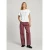 Pepe Jeans za ženske. PL204890 Kavbojke v bordo barvi ohlapnega kroja (31/30), Priložnostno, Bombaž, Džins, Trajnostni, Burgu