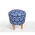 Atelier del Sofa Tabure 42cm Plavo-Belo