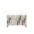 Hanah Home komoda Ece 120, 120 cm, bela / travertin / srebrna
