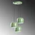 Opviq Luster Yozgat-N-1413, 45-114cm, 45 cm, 3xE27, Zeleni