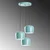 Opviq Luster Yozgat-N-1413, 45-114cm, 45 cm, 3xE27, Tirkizni
