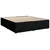 Vidaxl Box spring postelja z vzmetnico črn 200x200 cm blago