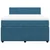 Vidaxl Box spring postelja z vzmetnico modra 140x200 cm žamet