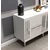 Hanah Home Konzola Junes, 150x79x40 cm, Belo-srebrne boje