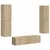 Set TV komoda 6 pcs Sonoma hrast Konstruirano drvo