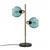 Opviq Stona lampa Benek-15-14562, 36x18x58 cm, IP20, Zlatno-plave boje