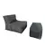 ATELIER DEL SOFA Lazy bag set XXL Sedir Grey