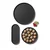Atena okrogel pladenj L, carbon black, premer 40 cm