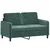 3-dijelni set sofa tamnozeleni baršunasti
