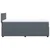 Vidaxl Box spring postelja z vzmetnico temno siva 80x200 cm žamet