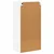 vidaXL Stenska kuhinjska omarica Bela 50 x 31 x 100 cm Konstruiran les