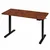 ModernHome električni radni sto 140 × 60 cm, podesiva visina 72–118 cm, rustični hrast