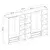 Hanah home Ormar Kale 315x210x52cm Antracit