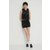 Baršunasti prsluk Juicy Couture boja: crna, s kapuljačom, s aplikacijom