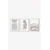 Wallity slika 3Dartsoho65, 3 dijela, 33 x 48 cm
