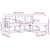 Set vanjskih sofa 4 kom. Prirodna i crna