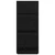Polica za časopise s policom Crni hrast 43 x 11 x 102 cm