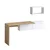 Hanah home Radni sto 74x145x45cm Bijeli hrast
