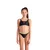 Arena two pieces solid girls black/soft green/water 116cm