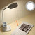LED Punjiva prigušiva stolna lampa s držačem i power bankom LED/5W/5V 2400mAh
