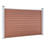 vidaXL Vrtna ograja WPC 353x106 cm rjava