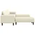 Sofa Krema 250 x 188 x 76 cm Kordura tekstil