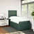 Vidaxl Box spring postelja z vzmetnico temno zelena 100x200 cm žamet