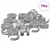 Matične zakovice 4000 pcs Srebrno Metal