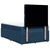 Vidaxl Box spring postelja z vzmetnico modra 120x190 cm blago