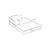 Atelier del Sofa Dvosed Comfort, 140 x 75 x 95 cm, Sivi