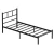 HANAH HOME Krevet Cemre Black 100 x 200