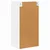 vidaXL Viseča omarica Riga Bela 40 x 29,5 x 80 cm Konstruiran les