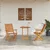 Vidaxl Zložljiv bistro set 3 szt. Rjava Masiven les akacije