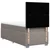 Vidaxl Box spring postelja z vzmetnico taupe 100x200 cm blago