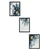 Wallity Uramljena slika Huhu473S, 35x50 cm , 3 dela