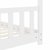 vidaXL Okvir za dječji krevet od masivne borovine bijeli 70 x 140 cm