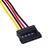 Molex - 2x SATA kabel Akyga AK-CA-16 Napajalni kabel HDD SSD disk 15 cm