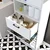 Hanah Home 2525 višenamenski ormarić s policama 60 × 200 × 35 cm, bela