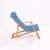 Hanah Home Baštenska stolica 66x110x48cm Plavo-Bež