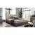 Boxspring postelja Wood 1 - 160x200 cm - temni hrast