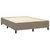 Vidaxl Box spring postelja z vzmetnico LED taupe 140x190 cm blago