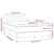 vidaXL Box spring postelja z vzmetnico LED črna 120x200 cm blago