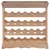 Vidaxl Omarica za vino MDF 70x22,5x70,5 cm rjava