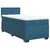 Box spring krevet s madracem plavi 90x200 cm baršunasti