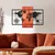Fusione Naturale -4 RedBlack Decorative Wooden Wall Accessory